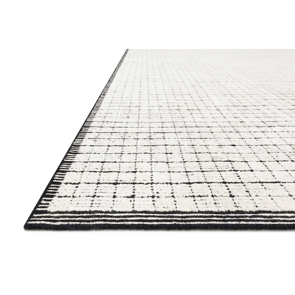 Beverly BEV-01 Ivory/Black Rug